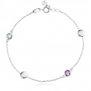 Сребърна гривна Carolle