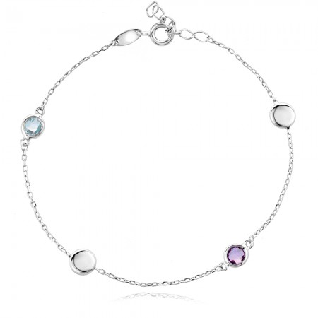 Сребърна гривна Carolle