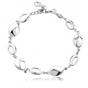 Сребърна гривна Leona