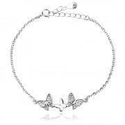 Сребърна гривна Flutter Grace