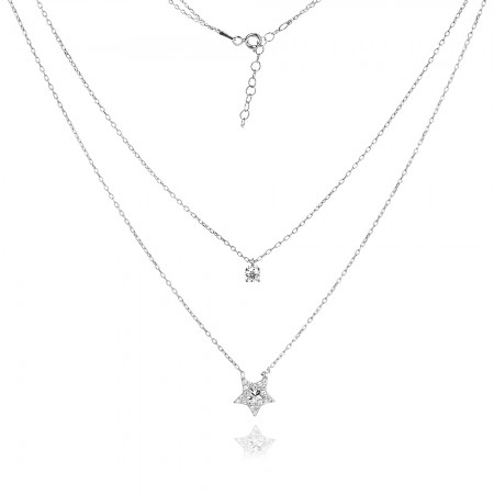 Сребърно колие Lumina
