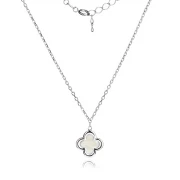 Сребърно колие Clover