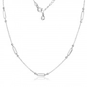 Сребърно колие Maliva