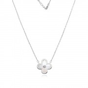 Сребърно колие Silver Clover