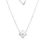 Сребърно колие Silver Clover