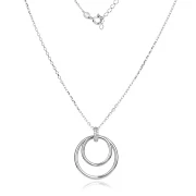 Сребърно колие Infinity Rings