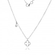 Сребърно колие Nelia Clover