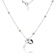 Сребърно колие Lockheart