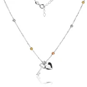 Сребърно колие Lockheart
