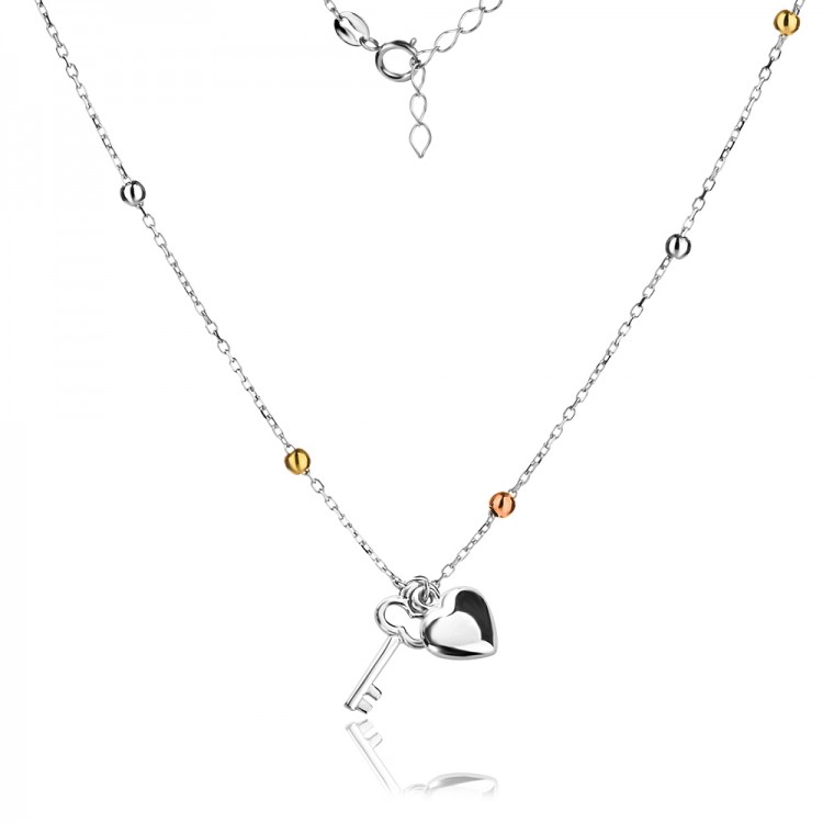 Сребърно колие Lockheart