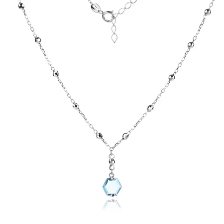 Сребърно колие Blue Shine Сребърно колие Blue Shine