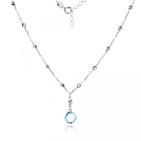 Сребърно колие Blue Shine Сребърно колие Blue Shine