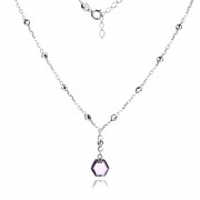 Сребърно колие Liveya