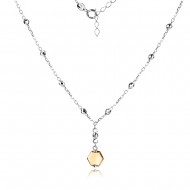  Сребърно колие Sindra