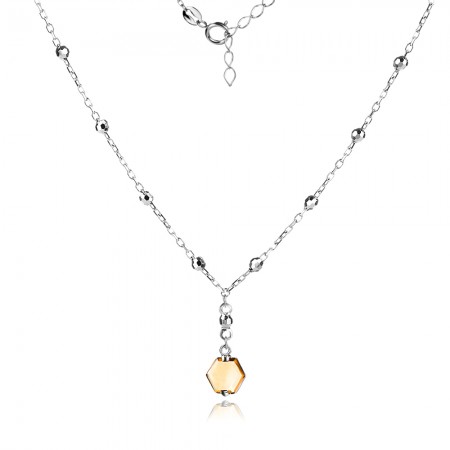  Сребърно колие Sindra