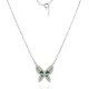 Сребърно колие Luxury Butterflies