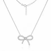 Сребърно колие Silver Ribbon