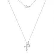 Сребърно колие Cross Duo