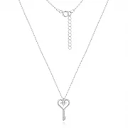 Сребърно колие Lovekey