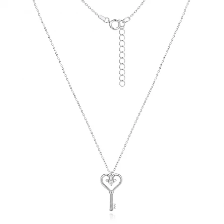 Сребърно колие Lovekey