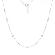 Сребърно колие Glowline