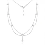 Сребърно колие Rivelle