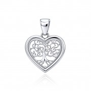 Сребърен медальон Life Heart