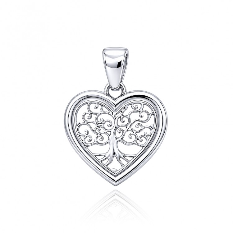 Сребърен медальон Life Heart