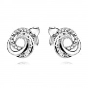 Сребърни обеци Infinity Shine