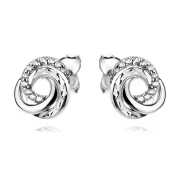 Сребърни обеци Infinity Shine