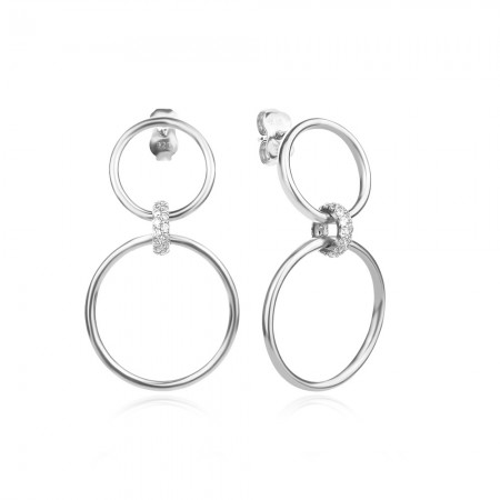 Сребърни обеци Hover Trinity Сребърни обеци Hover Trinity