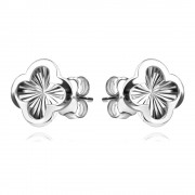 Сребърни обеци Clover Glow