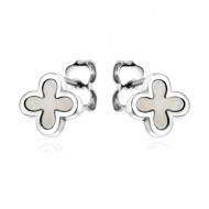 Сребърни обеци Clover Pearl Сребърни обеци Clover Pearl