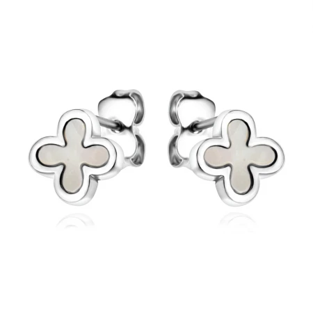 Сребърни обеци Clover Pearl Сребърни обеци Clover Pearl
