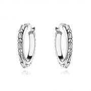 Сребърни обеци Glossy