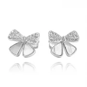 Сребърни обеци Bella Bow