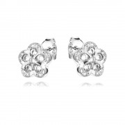 Сребърни обеци Dahlia