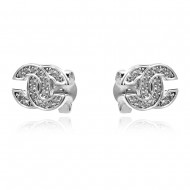 Сребърни обеци Fansy