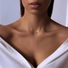 Златно колие с корда и един камък Златно колие с корда и един камък