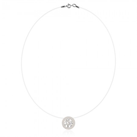 Нежно колие с корда и един камък