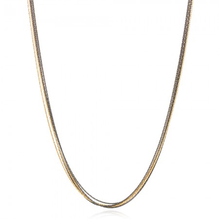Сребърен синджир Kлас Black&Gold 