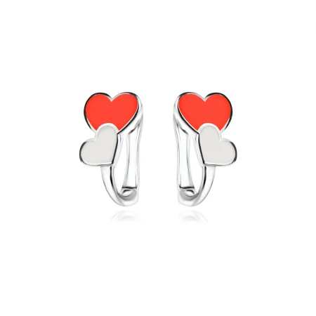 Детски сребърни обеци Love Детски сребърни обеци Love