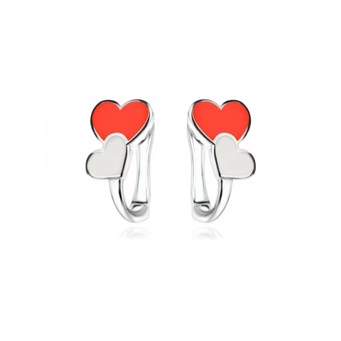 Детски сребърни обеци Love Детски сребърни обеци Love