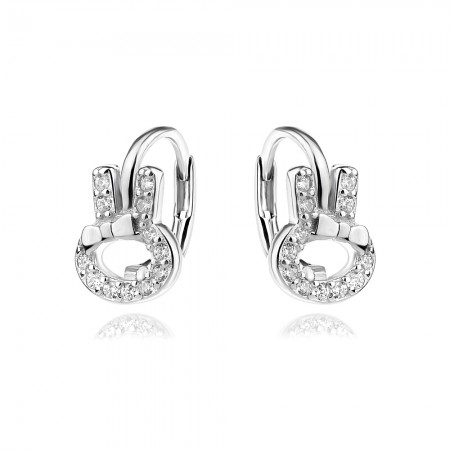 Детски сребърни обеци Bunny Spark Детски сребърни обеци Bunny Spark