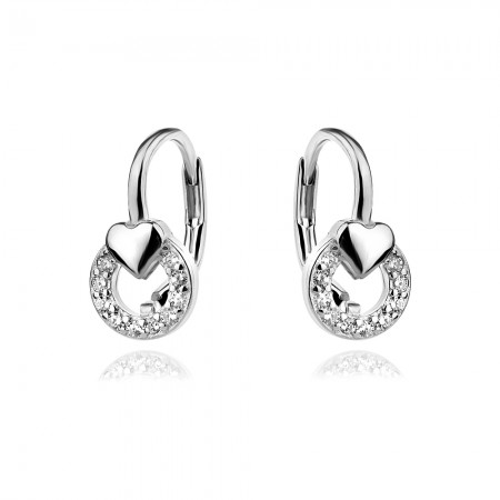 Детски сребърни обеци Little Heart Детски сребърни обеци Little Heart