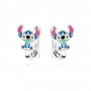 Детски сребърни обеци Stitch