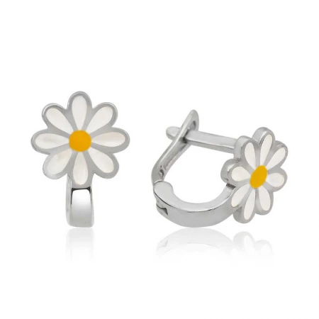 Детски сребърни обеци Sun flower Детски сребърни обеци Sun flower