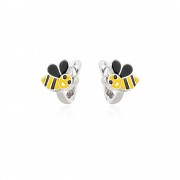 Детски сребърни обеци Bee