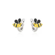 Детски сребърни обеци Bee
