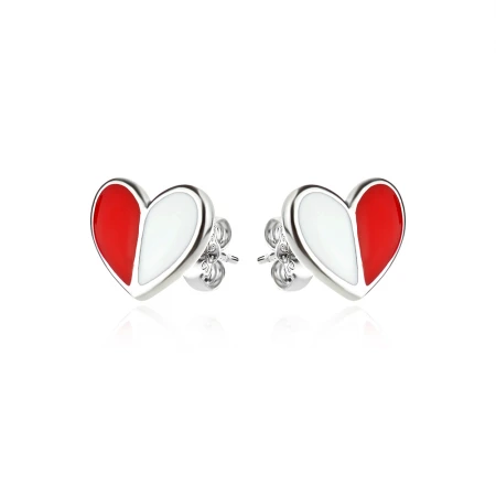 Детски сребърни обеци Heart Детски сребърни обеци Heart